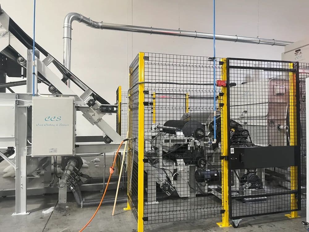 Industrial machinery and conveyor system in a manufacturing facility for efficient processing.