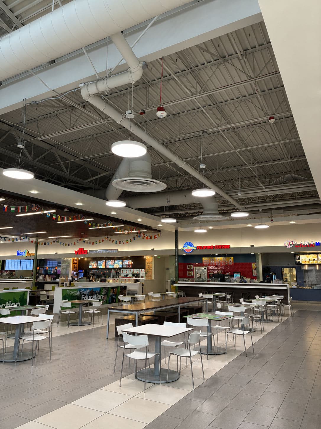 Gallery photos for Food Court Lighting Upgrade Adds Even Coverage Across the Seating Area: Image #1