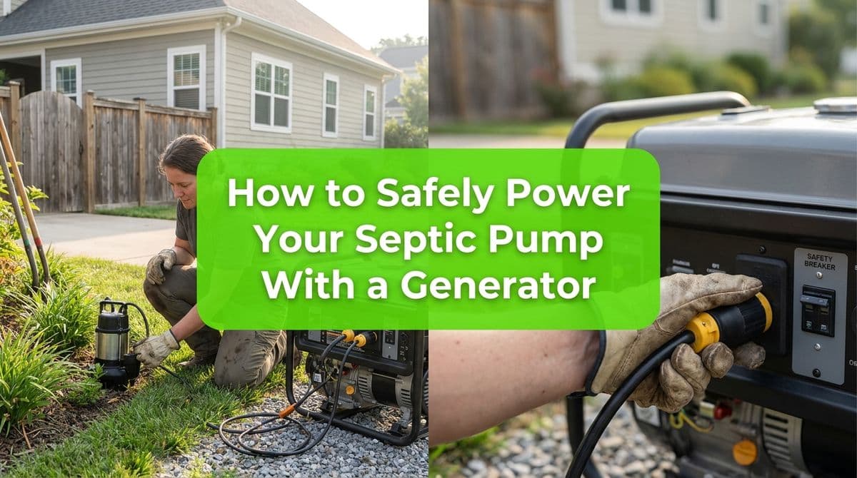 How to Safely Power Your Septic Pump With a Generator image
